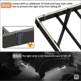 Gadroad Floating Bed Frame Queen Size with LED Lights & Charging Station, Platform Bed with Metal Slats Support, Heavy Duty Mattress Foundation/No Box Spring Needed/Noise Free/Easy Assembly (Queen) Gadroad
