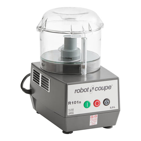 Robot Coupe R101B CLR Combination Food Processor, 2.5 Quart Clear Batch Bowl, Polycarbonate, Clear, 120v Robot Coupe
