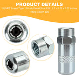 LEDBarz DCGG5701-3 Grease Gun Couplers(3 Pack) for DEWALT Grease Gun.Fits for DEWALT Grease Gun Hose,Pneumatic Grease Gun,Heavy Duty,1/8 Inch NPT,10,000 MAX PSI. LEDBarz