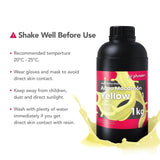 Phrozen Aqua Resin for 3D Printing, 405nm UV-Curing Photopolymer, Low Shrinkage, High Precision, Low Odor, Vivid Color, Non-Brittle, Fast Curing for LCD/DLP/SLA Printers (Macaroon-Yellow, 1KG) phrozen
