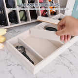 JETEHO Sunglasses Organizer - Velvet Tray for Glasses, Sunglasses & Jewelry Display JETEHO