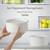 CAROTE Pots and Pans Set Non Stick, Cookware Sets, 11pcs Kitchen Set, Oven/Fridge Safe, Space Saving Pots Set, Nonstick Cooking Set with Versatile Detachable Handle, Induction RV Set, Cream White CAROTE