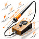 90W Digital display soldering station, stable knob control, independent switch power supply, tin wire, tin absorber, anti-static tweezers, 5 soldering iron tips, handle fixed bracket MEAKEST