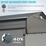 Metal Carport,Car Ports 20x20 Heavy Duty Metal for Snow,Car Tent Garage with Galvanized Metal Roof,Outdoor Two Car Carport All Weather Sannwsg