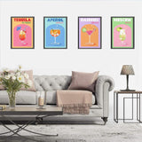 EIBEILI 4 Pack Diamond Painting Kits for Adults, Wine 5D Diamond Art Kits for Beginner DIY Full Drill Diamond Dots Crystal Craft Kits for Home Wall Decor Gifts(4 Pack/12X16 Inch) EIBEILI