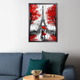 CEOVR Eiffel Tower Diamond Art Kits for Adults, Paris Lovers 5D DIY Full Drill Diamond Painting Dots Gem Art, Adult Crafts Kits Arts and Crafts, Wall Decor for Home Office 12x16in CEOVR