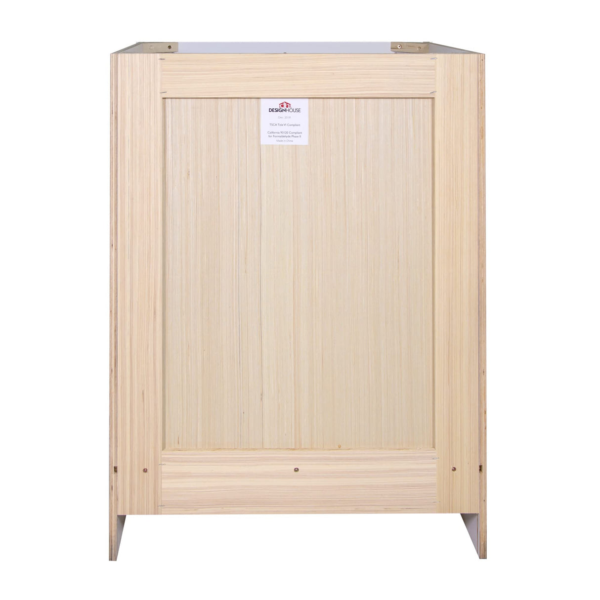 Design House Brookings 24 Inch Bathroom Vanity, Ready to Assemble, Solid Wood, Sherwin Williams® White, 586925 Design House