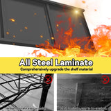 63" H Metal Garage Shelving Heavy Duty 2000LBS Adjustable Storage Shelves Unit 5 Tier garage storage shelves Utility Storage Rack Shelf for Basement, Commercial, Warehouse, Industrial, Black PRESTELION