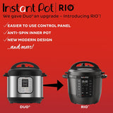 Instant Pot RIO, 7-in-1 Electric Multi-Cooker, Pressure Cooker, Slow Cooker, Rice Cooker, Steamer, Sauté, Yogurt Maker, & Warmer, Includes App With Over 800 Recipes, 6 Quart Instant Pot