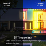 Yocrostar 300ft Permanent Outdoor Light,RGB Eaves Lights with App Control Remote,DIY IP67 Waterproof Under Eave Lighting,Outside led Lights for House,Party,Christmas Decorations(2 Rolls 150FT) Yocrostar