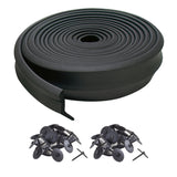 M-D Building Products 03749 16 ft. Black Rubber Garage Door Bottom Seal M-D Building Products