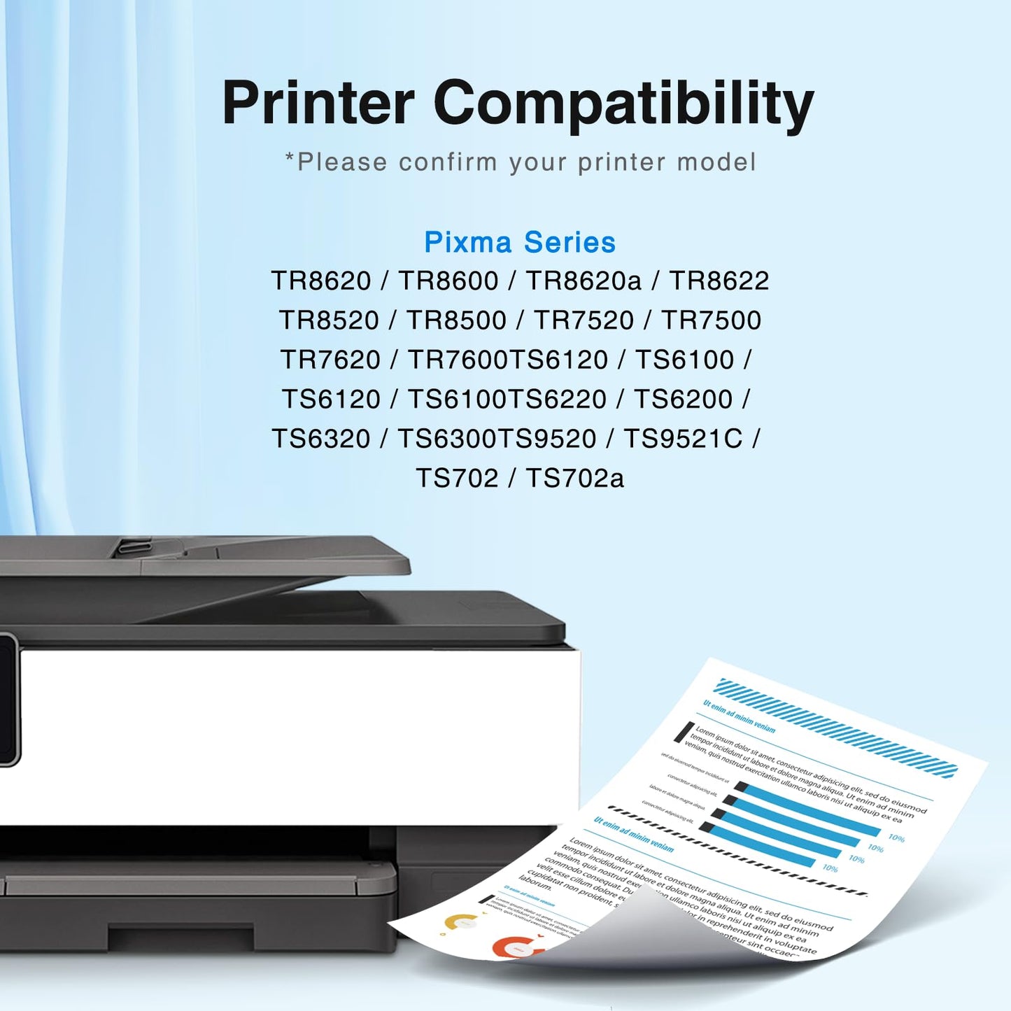 PGI-280XXL CLI-281XXL Compatible Replacement for Canon 280 and 281 Ink Cartridges for Canon TR8620a Ink Cartridges TR8520 Ink TR8620 TR7520 TS6320 TS6120 TS9120 TS8500 TR8600 TS9521C Printer, 5-Pack