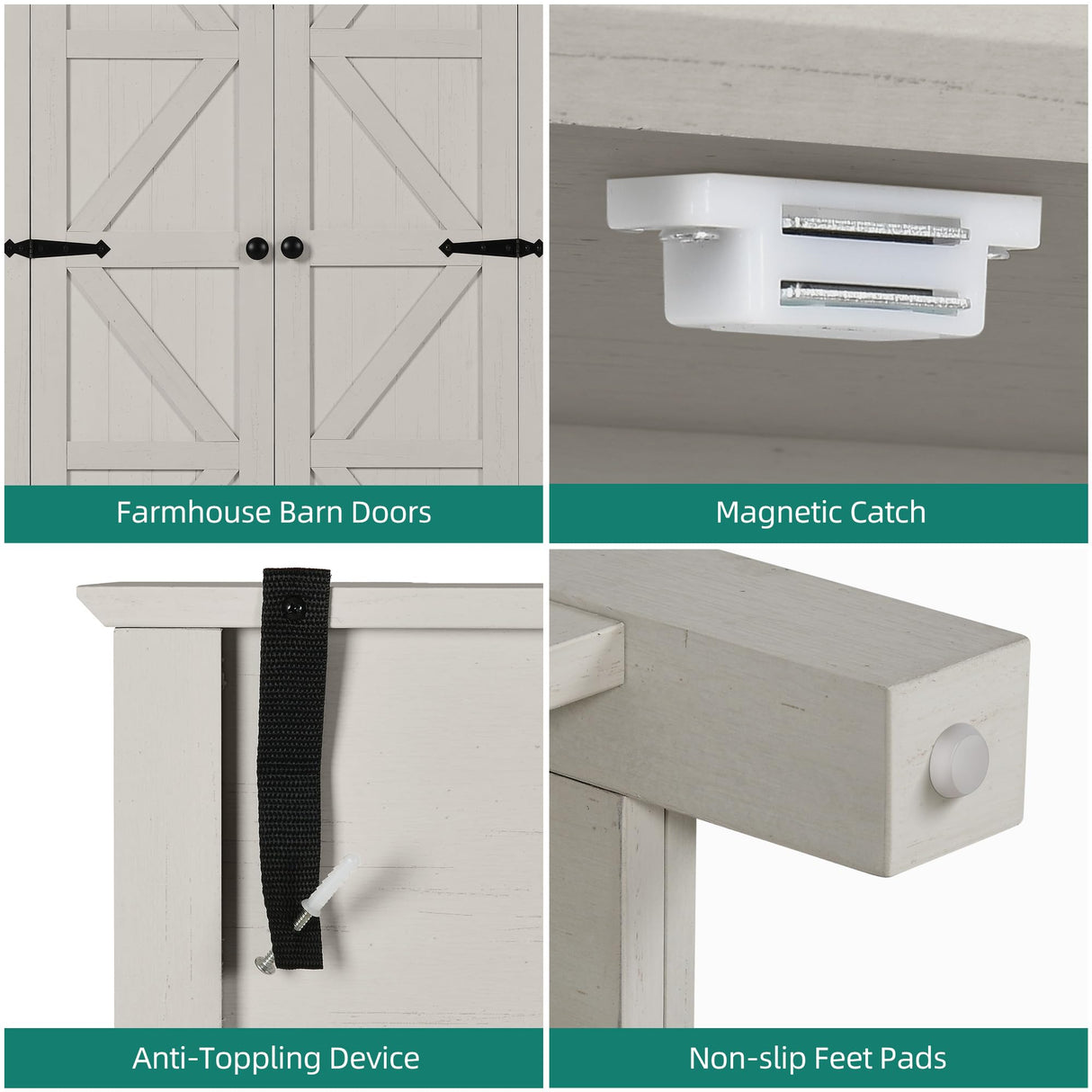 DWVO Farmhouse Kitchen Pantry Cabinet, 64.5" Tall Storage Cabinet with 2 Drawers and Adjustable Shelves, Versatile Storage for Living Room, Dining Room or Hallway, White DWVO