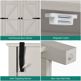 DWVO Farmhouse Kitchen Pantry Cabinet, 64.5" Tall Storage Cabinet with 2 Drawers and Adjustable Shelves, Versatile Storage for Living Room, Dining Room or Hallway, White DWVO