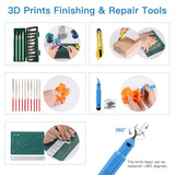 Sovol 3D Printer Tools Kit, 78 PCS 3D Printer Accessories with Nozzle Cleaning Kit, Removable Multi-Function Screwdriver Kit, Deburring, Removal Tools, Cutters, Hobby Knife Set, Wrench Set Sovol
