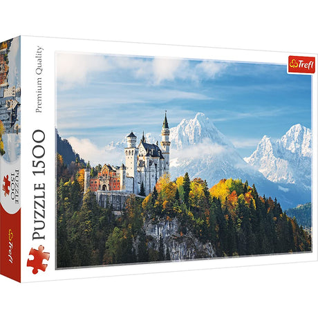 Trefl Bawarian Alps 1500 Piece Jigsaw Puzzle Red 33"x23" Print, DIY Puzzle, Creative Fun, Classic Puzzle for Adults and Children from 12 Years Old Trefl