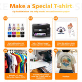 SUPERSUBINK Sublimation Ink for Epson 2800 ET2803 ET2850 ET2720 ET2760 ET4800 ET15000 Heat Press Transfer Ink (Auto-Fill Anti-UV ICC-Free) SUPERSUBINK