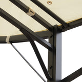 Outsunny 10' x 8' Outdoor Pergola and Patio Gazebo, Extendable Side Awning, Sun Shade Shelter for Garden, Camper, Deck, Doors and Windows, Beige Outsunny