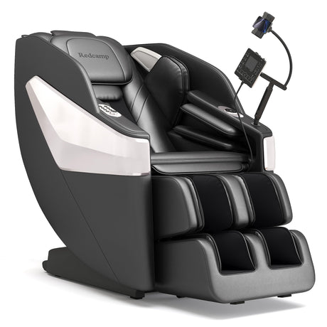 Redcamp Massage Chair Full Body: Zero Gravity with SL Track, 3D Robot Hands, Heat, Airbag Massage, Foot Roller, Bluetooth, Body Scan, LED Remote, Wireless Phone Charging Redcamp