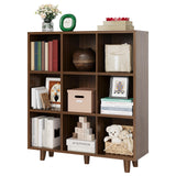 GAOMON Cube Bookshelf Organizer, Freestanding Open Bookcase with Leg Base, Modern Storage Shelf for Home Office Living Room Bedroom GAOMON