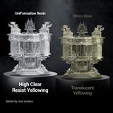 UNIFORMATION 3D Printer Resin Standard Fast UV Curing Plant-Based 3D Resin Liquid with High Precision Low Viscosity Suit for SLA/LCD/DLP Printing Transparent, High Clear 1KG Uniformation