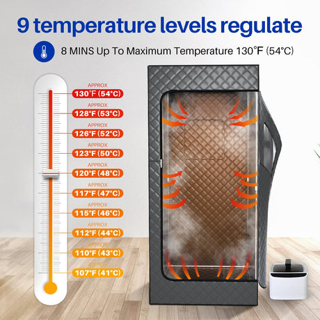 TOREAD Portable Steam Sauna Box for Home, Personal Steam Home Sauna Tent at Home Sauna with 2.6L 1000W Steamer Remote Control,Portable Sauna Box for Weight Loss TOREAD