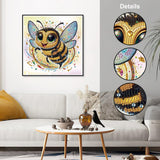 hill froeistung Special Shape Cartoon Bee Diamond Art Painting Kits for Adults,Crystal Rhinestones Diamond Art Kits for Beginners,Diamond Art Kits for Home Decor12×12inch hill froeistung