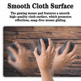 Samgula Gaming Mousepad Computer Desk Pad, Computer Desk Mats XXL Mouse Pad, Pc Gaming Mat Waterproof Non-Slip Rubber Base, 35.4" X 15.7" for Work/Game/Office Dark Wood, Vintage Natural Wooden Board Samgula