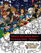Official Old School Gamer Coloring Book - Volume 1 WoodArtSupply