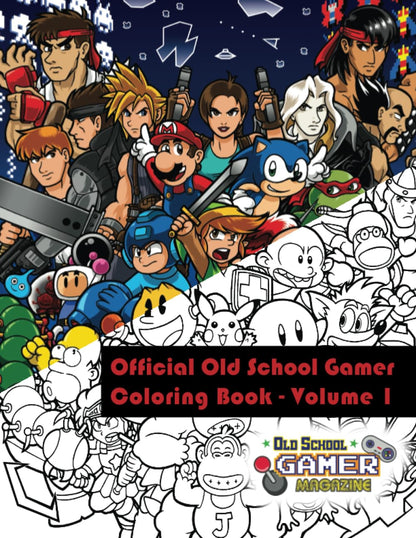 Official Old School Gamer Coloring Book - Volume 1