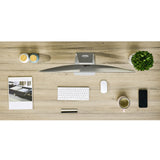 Kaboon Universal Tabletop 45"x20", Solid One-Piece Melamine Table Top, Double Desk L-Desk Floating Desk DIY, Home and Office, Oak Kaboon
