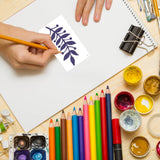 OPUHOHR 60PCS Flower Leaf Stencils for Crafts, Small Painting Stencils, Floral Templates for Wall Card Rockwood Signs Coasters Canvas Home Decor OPUHOHR