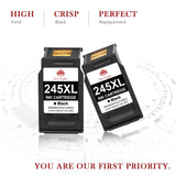 Toner Kingdom Compatible PG-245XL 245XL Ink Cartridge Combo Pack Replacement for Canon 245 PG-245 PG-243 243XL for Pixma MX490 MX492 MG2522 MG2922 MG2920 MG2520 MG2420 TR4520 TS3122 Printer 2 Black Toner Kingdom