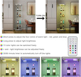 Goujxcy 64" Curio Cabinet, 4 Shelves Glass Display Cabinet with LED Lights, Glass Storage Cabinet with Door, Collectibles Toy Organizers Rack, Display Shelf, Kids Bookcase for Playroom, Bedroom, White Goujxcy