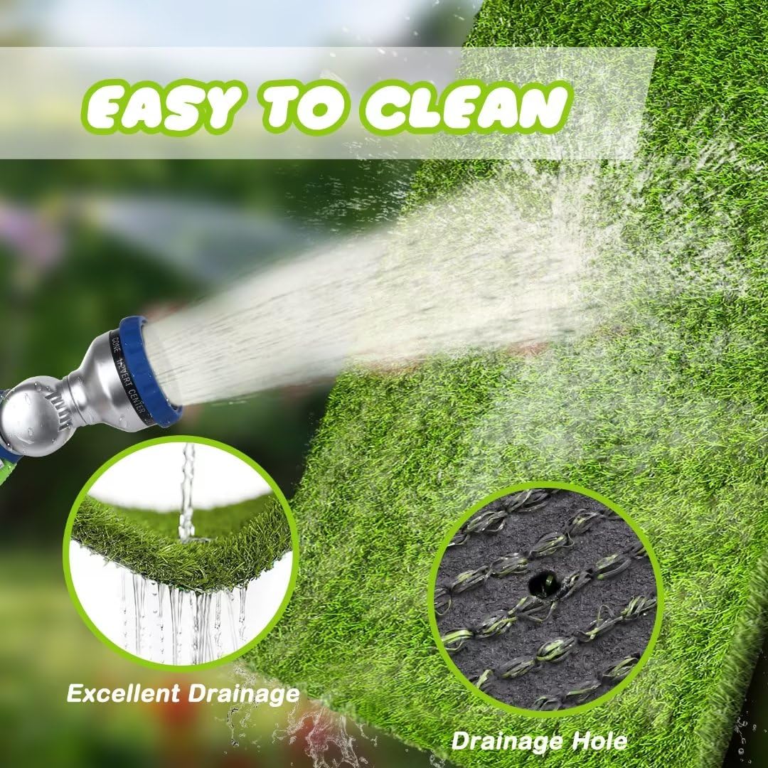 CooZero Artificial Grass, Professional Dog Grass Mat, Potty Training Rug and Replacement Turf Outdoor Rug Patio Lawn Decoration, Easy to Clean with Drainage Holes(47.3x31.5 inches) CooZero