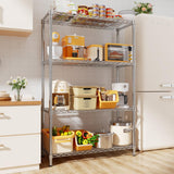 MODCART Storage Shelves, 36" L x 14" W x 54" H Heavy Duty Garage Wire Shelving Unit Loads 1400LBS, 4-Tier Adjustable Metal Industrial Utility Shelf Rack for Kitchen, Laundry Room, Basement MODCART