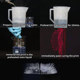 RESIONE Clear 3D Printer Resin: G217 Clear Resin 3D Printer Liquid with Non-Yellowing - Tough ABS Like Resin with High Transparency for DLP MSLA LCD 3D Printing (1000g) RI RESIONE