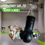 Eapele Heavy Bag Mount, Adjustable Punching Bag Wall Mount Bracket for Boxing and Muay Thai Training, Heavy Duty 500 lbs Boxing Bag Hanger for Home Gym MMA, Punching Bag Holder Stand for Hanging Bag Eapele