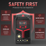 YESWELDER Plasma Cutter Welder Combo Gas MIG/Gasless MIG/Lift TIG/Stick/CUT 5 in 1 Welding Machine FIRSTESS MP200 Multi Process Welder YESWELDER