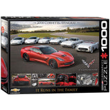 EuroGraphics 2014 Corvette Singray: It Runs in the Family Jigsaw Puzzle (1000-Piece) EuroGraphics