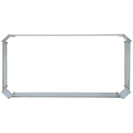 Sunnydaze 11.75" H Raised Metal Garden Bed - Galvanized Raised Garden Bed Outdoor for Vegetables and Flowers - Woodgrain - 4' x 2' Silver Sunnydaze