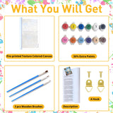 Landscape Paint by Numbers for Adult, Paint by Numbers Kit for Adults Beginners, DIY Beach Acrylic Painting on Canvas for Home Wall Art Decor 16x20Inch Mandun