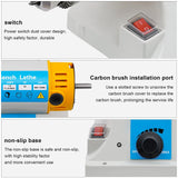 Multi-Function 110V Bench Buffer Polisher Machine Adjustable Variable Speed Bench Grinder Polishing & Buffing Machine for Wood, Amber, Metal, Jade TTeralmon