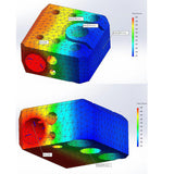 POLISI3D Plated Copper Heater Block High Temperature Ender 3 Heat Block Compatible with MK8 Extruder Ender 3 V2 Pro Ender 5 Plus CR10 S4 S5 3D Printer All Metal Hotend Upgrades POLISI3D