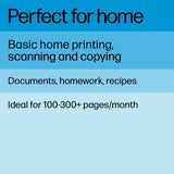 HP DeskJet 4155e Wireless Color Inkjet Printer, Print, scan, copy, Easy setup, Mobile printing, Best-for home, 3 months of Instant Ink included,white HP