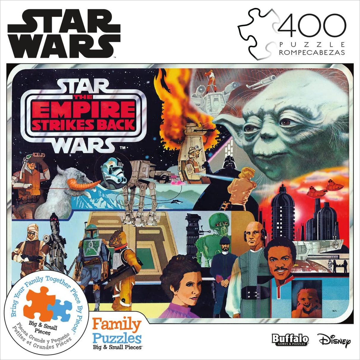 Buffalo Games - Star Wars - Star Wars Collectors Case Art - 400 Piece Jigsaw Puzzle for Families Challenging Puzzle Perfect for Game Nights - Finished Puzzle Size is 21.25 x 15.00 Buffalo Games
