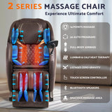 Massage Chair, Zero Gravity Full Body Massage Chair Extra Large Shiatsu Recliner w/ 14 Massage Points, Lumbar & Calf Heating, 20 Auto Modes, Air Compression, Bluetooth Speaker, Touch Screen Controller Mazzup