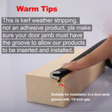 Kerf Weather Stripping Door Seal for Large Gap and Easy Installation (40 Feet, White) Litaibai