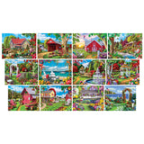 MasterPieces 12 Pack Jigsaw Puzzles For Adults, Family, Or Kids - Alan Giana 12-Pack Bundle Masterpieces