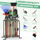 Trieez Extra Large Garden Tool Organizer for Garage, NEVER FALL OVER - Yard Tool Organizer Garage for Organization and Storage, Tool Rack for Shed, Outdoor, Tool Stand Trieez